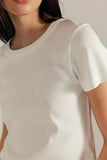 Free People Atlas Crew Tee Clean Ivory