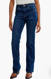 Free People Double Knot High-Rise Straight Bootcut Jeans Aegean