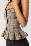 Free People Jolie Corset Black Combo