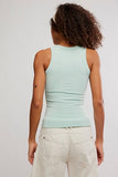 Free People So Soft Seamless Modal Tank Cameo Green