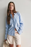 Free People Benny Slim Oxford Blue Combo