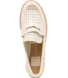 Dolce Vita Wonda Off White Perforated Leather