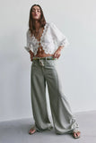 Free People Haven Mr Baggy Wide Leg Jean Seagrass