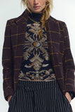 Free People Jessa Long Sleeve Navy Combo
