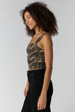 Free People Lace Up Tank Black