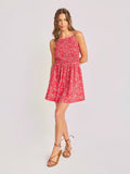 Red Multi Firecracker Mini Dress