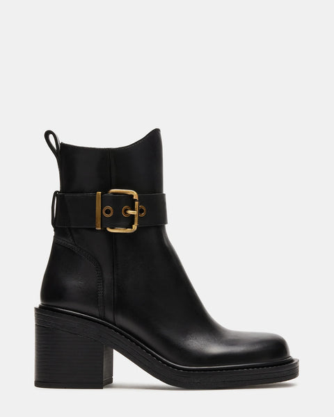 Steve Madden-Lutz Black Leather Boot