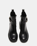 Steve Madden-Lutz Black Leather Boot