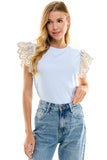 Light Blue T-Shirt w/Trim