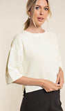 Cream Crop Top