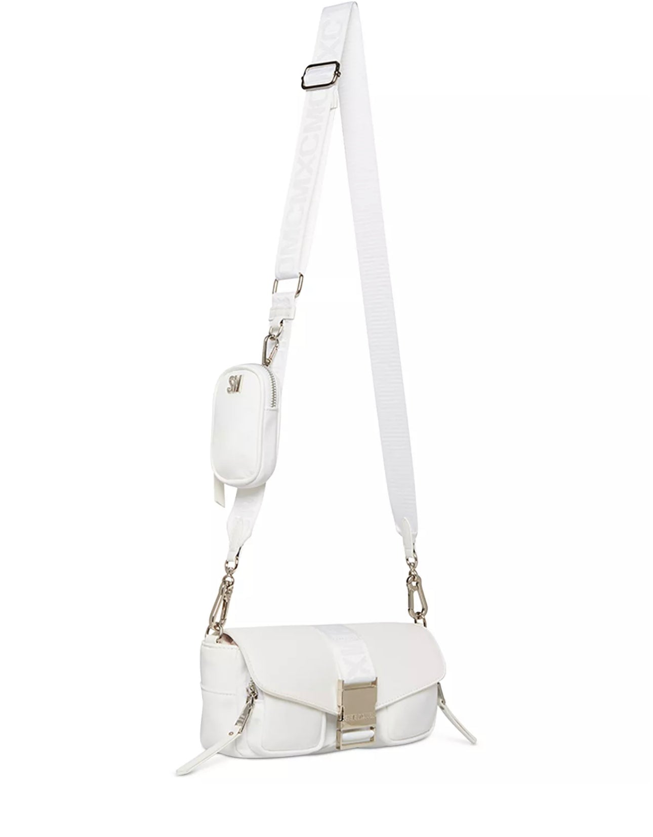 White Croc Embossed Leather Handbag – claireflowers.com