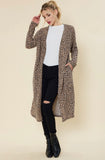 Taupe/Black Cardigan