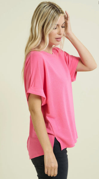 Pink Short Sleeve Top
