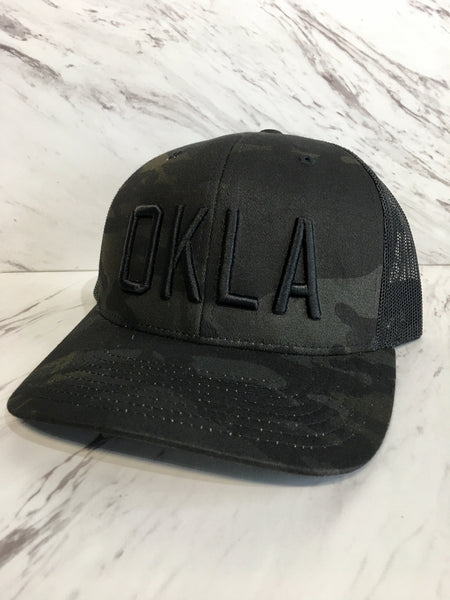 OKLA Camo Trucker Hat