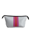 White & Pink Cosmetic Bag