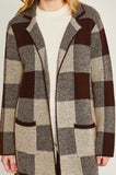 Brown Plaid cardiagn