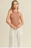 Red Bean Classic Ribbed Tank Top