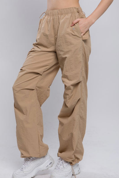 Khaki Parachute Pants