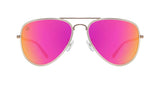 Sedona Sunset Polarized Matte Silver & Tan/Hot Pink Mirrored