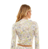 Lime Paisley Printed Sweater