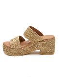MATISSE OCEAN AVE PLATFORM SANDAL - Cognac