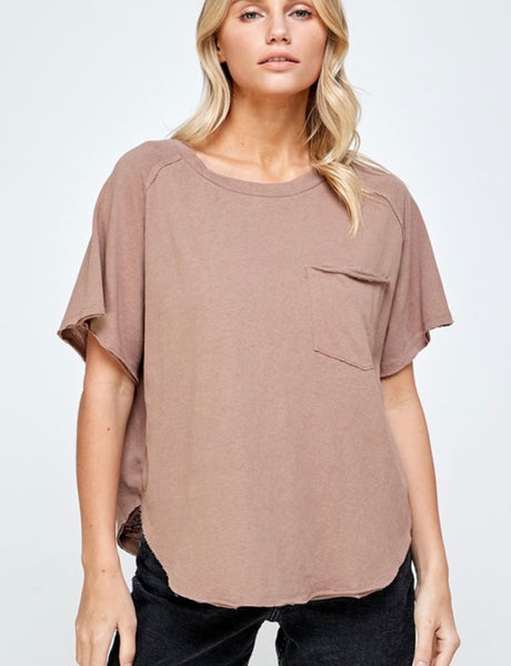 Mocha Brown Soft Tee Shirt