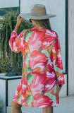 Pink Floral Kimono