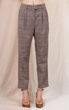 Brown Multi High Waisted Trousers