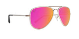 Sedona Sunset Polarized Matte Silver & Tan/Hot Pink Mirrored