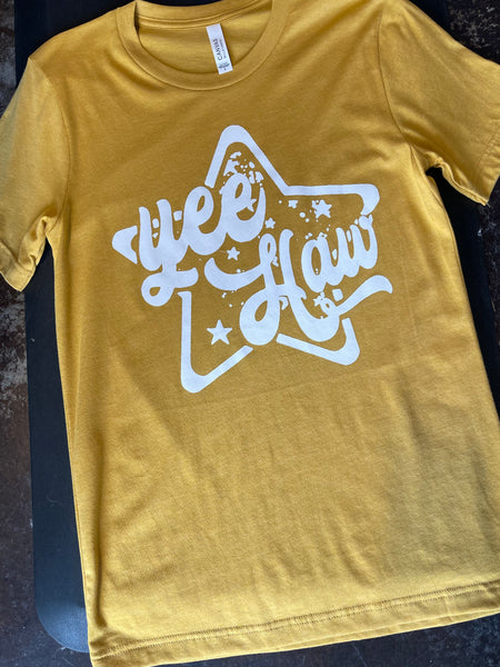 Mustard Yee Haw T-Shirt